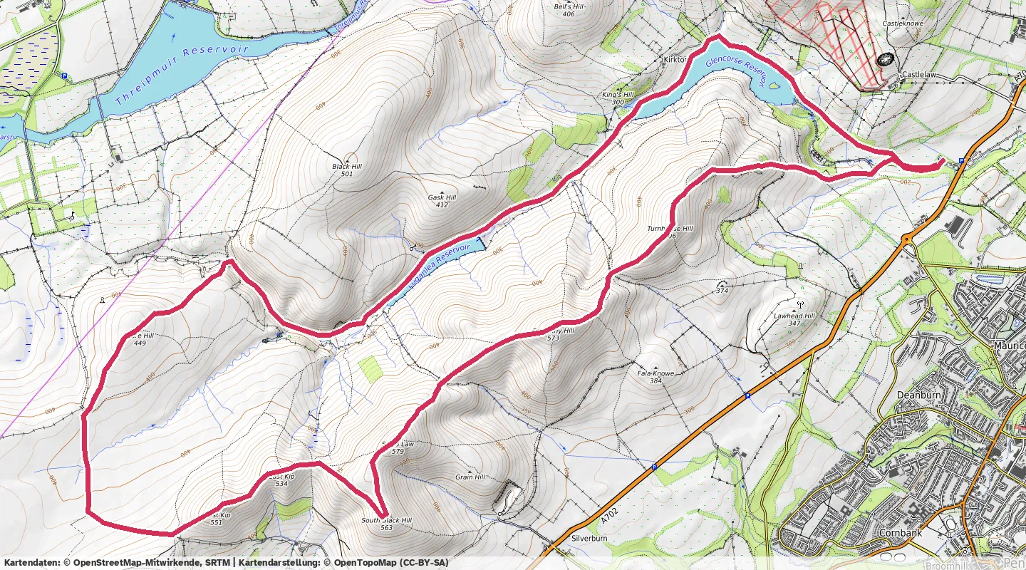 Route map for 🏃‍♂️ ⏰02:15:41 📏18.21km ⏱️7:27/km 🛫658m 🧁1,910Kcal