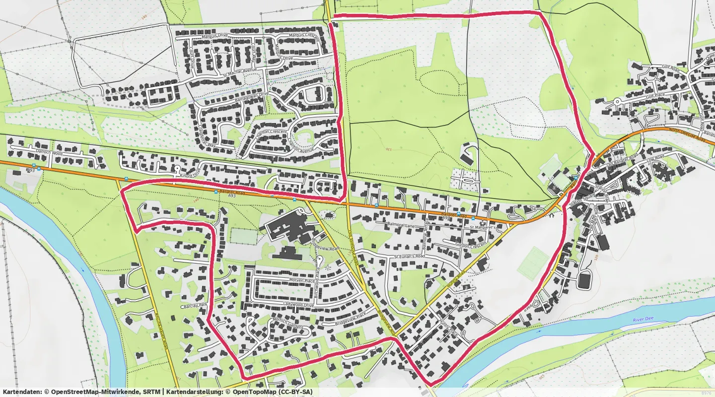 Route map for 🏃‍♂️ ⏰00:28:55 📏5.28km ⏱️5:28/km 🛫29m 🧁533Kcal️