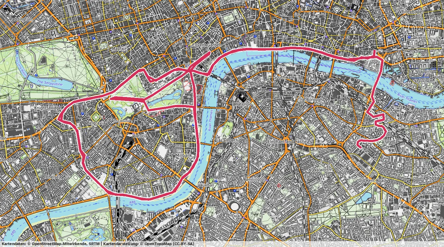 Route map for 🚴‍♂️ ⏰01:03:47 📏33.37km 🛫198m ❤️‍🔥167bpm 🪫155W 🧁585Kcal